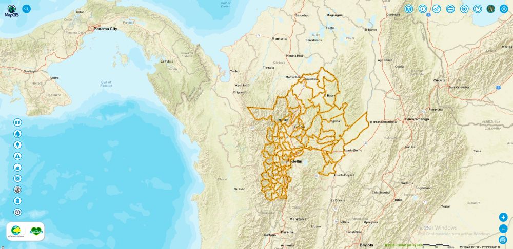 mapa ordenar territorio