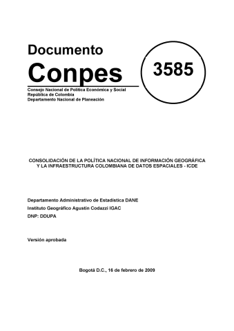 CONPES 3585
