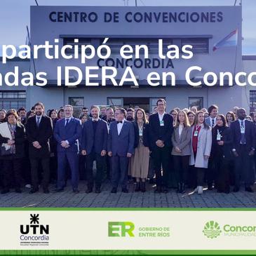 La ICDE particip&oacute; en las XX Jornadas IDERA en Concordia